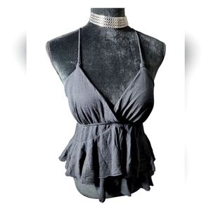 Elle Sleeveless Ruffle Top Size M